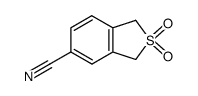 1,3-dihydrobenzo[c]thiophene-5-carbonitrile 2,2-dioxide结构式