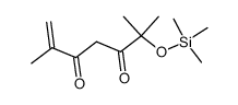 2,6-dimethyl-6-(trimethylsiloxy)-1-heptene-3,5-dione结构式