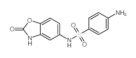 4-amino-N-(2-oxo-3H-benzooxazol-5-yl)benzenesulfonamide结构式