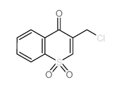 4H-1-Benzothiopyran-4-one,3-(chloromethyl)-, 1,1-dioxide Structure