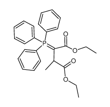 2-triphenylphosphoranylidene-3-methylsuccinic acid diethyl ester结构式