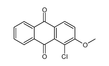 1-chloro-2-methoxy-anthraquinone结构式