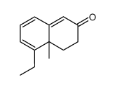 5-Ethyl-4a-methyl-2-oxo-2,3,4,4a-tetrahydronaphthalene结构式