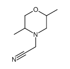 4-Morpholineacetonitrile,2,5-dimethyl-(9CI) structure