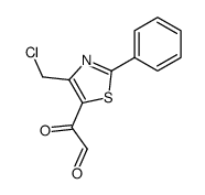 2-(4-(chloromethyl)-2-phenylthiazol-5-yl)-2-oxoacetaldehyde Structure