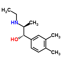 Benzyl alcohol, alpha-[1-(ethylamino)ethyl]-3,4-dimethyl-, threo- (8CI) structure