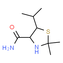 4-Thiazolidinecarboxamide,2,2-dimethyl-5-(1-methylethyl)-(9CI)结构式