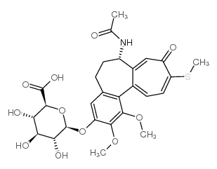 3-Demethyl Thiocolchicine 3-O-β-D-Glucuronide Structure