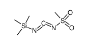 N-methanesulfonyl-N'-trimethylsilylcarbodiimide Structure