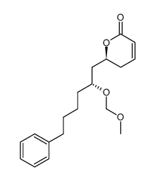 (6S)-5,6-dihydro-6-[(2R)-2-(methoxymethoxy)-6-phenylhexyl]-2H-pyran-2-one Structure