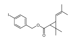 (4-iodophenyl)methyl (1R,3R)-2,2-dimethyl-3-(2-methylprop-1-enyl)cyclopropane-1-carboxylate结构式