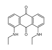 1,8-bis(ethylamino)anthracene-9,10-dione Structure