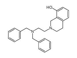 2-[2-(dibenzylamino)ethyl]-3,4-dihydro-1H-isoquinolin-8-ol Structure