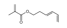 hexa-3,5-dienyl 2-methylprop-2-enoate Structure