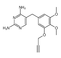 2,4-Diamino-5-(3,4-dimethoxy-5-(2-propynyloxy)benzyl)pyrimidine结构式