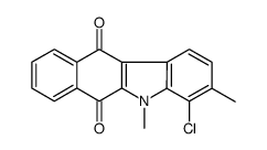 4-chloro-3,5-dimethylbenzo[b]carbazole-6,11-dione结构式