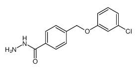 Benzoic acid, 4-[(3-chlorophenoxy)methyl]-, hydrazide结构式