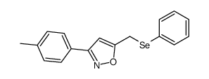 3-(4-methylphenyl)-5-(phenylselanylmethyl)-1,2-oxazole结构式