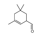 3,5,5-trimethylcyclohex-2-ene-1-carbaldehyde structure