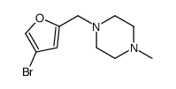1-[(4-bromofuran-2-yl)methyl]-4-methylpiperazine结构式