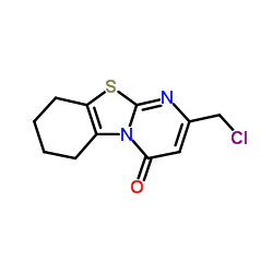 2-(Chloromethyl)-6,7,8,9-tetrahydro-4H-pyrimido[2,1-b][1,3]benzothiazol-4-one Structure