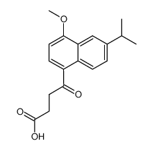 4-(6-isopropyl-4-methoxy-[1]naphthyl)-4-oxo-butyric acid Structure