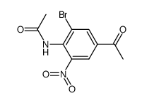 acetic acid-(4-acetyl-2-bromo-6-nitro-anilide) Structure