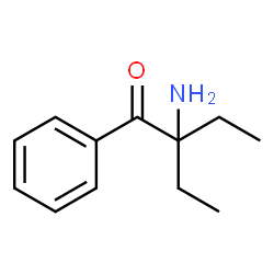 1-Butanone,2-amino-2-ethyl-1-phenyl-结构式