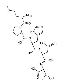 (2S,3R)-2-[[(2S)-4-amino-2-[[(2S)-2-[[(2S)-1-[(2S)-2-amino-4-methylsulfanylbutanoyl]pyrrolidine-2-carbonyl]amino]-3-(1H-imidazol-5-yl)propanoyl]amino]-4-oxobutanoyl]amino]-3-hydroxybutanoic acid Structure