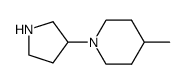 4-methyl-1-pyrrolidin-3-yl-piperidine结构式