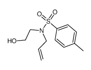 N-allyl-N-(2-hydroxyethyl)-4-methylbenzenesulfonamide结构式