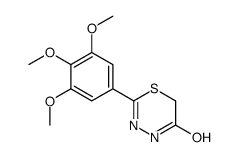 2-(3,4,5-trimethoxyphenyl)-4H-1,3,4-thiadiazin-5-one结构式