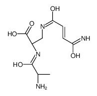 (2S)-3-[[(E)-4-amino-4-oxobut-2-enoyl]amino]-2-[[(2S)-2-aminopropanoyl]amino]propanoic acid Structure