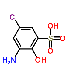 2-Amino-4-chlorophenol-6-sulfonic acid structure