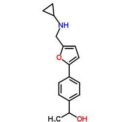 1-(4-{5-[(Cyclopropylamino)methyl]-2-furyl}phenyl)ethanol Structure
