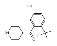 Piperidin-4-yl (2-(trifluoromethyl)phenyl)methanone hydrochloride Structure