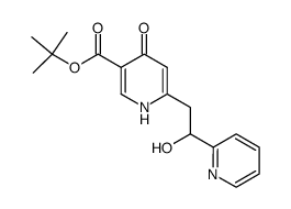 6-(2-Hydroxy-2-pyridin-2-yl-ethyl)-4-oxo-1,4-dihydro-pyridine-3-carboxylic acid tert-butyl ester结构式