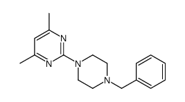 2-(4-benzylpiperazin-1-yl)-4,6-dimethylpyrimidine结构式