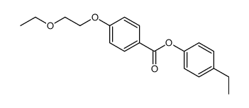 (4-ethylphenyl) 4-(2-ethoxyethoxy)benzoate Structure