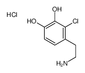 4-(2-aminoethyl)-3-chlorobenzene-1,2-diol,hydrochloride Structure