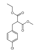 1-O-ethyl 3-O-methyl 2-[(4-chlorophenyl)methyl]propanedioate Structure