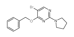 4-BENZYLOXY-5-BROMO-2-(PYRROLIDIN-1-YL)PYRIMIDINE picture