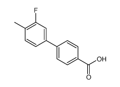 3'-FLUORO-4'-METHYL-[1,1'-BIPHENYL]-4-CARBOXYLIC ACID结构式