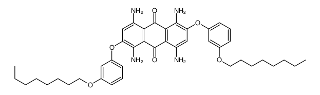 1,4,5,8-tetraamino-2,6-bis(3-octoxyphenoxy)anthracene-9,10-dione Structure