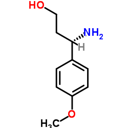(S)-3-(4-甲氧基苯基)-beta-氨基丙醇结构式