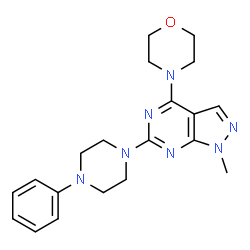 1-methyl-4-(morpholin-4-yl)-6-(4-phenylpiperazin-1-yl)-1H-pyrazolo[3,4-d]pyrimidine picture