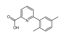 6-(2,5-dimethylphenyl)pyridine-2-carboxylic acid Structure