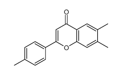 6,7-dimethyl-2-(4-methylphenyl)chromen-4-one结构式