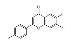 6,7-dimethyl-2-(4-methylphenyl)chromen-4-one Structure