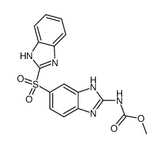 methyl 5(6)-(2-benzimidazolylsulphono)-benzimidazole-2-carbamate Structure